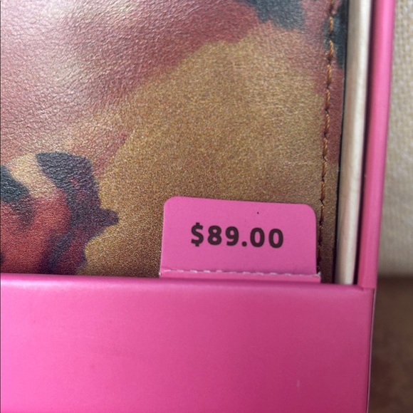 Patricia Nash Nazari Water color Butterfly Bifold Leather Wallet - Picture 9 of 11